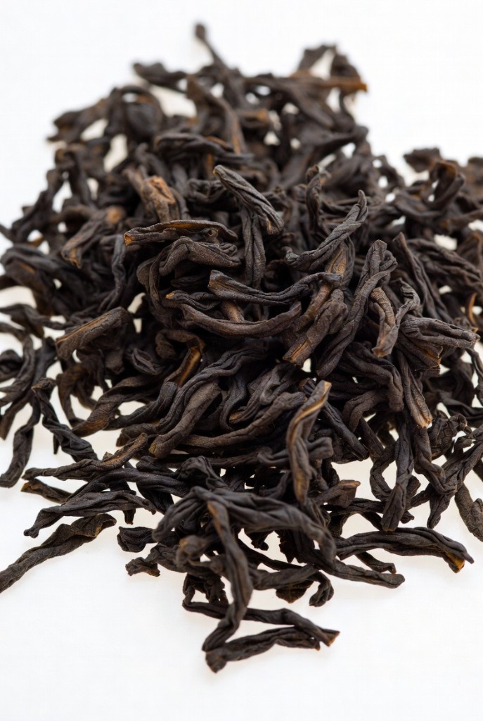 Black tea leaves