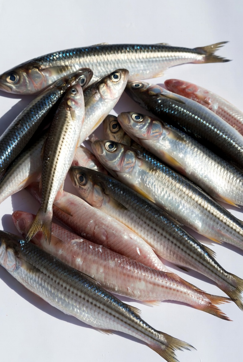 Fatty fish such as anchovies and sardines